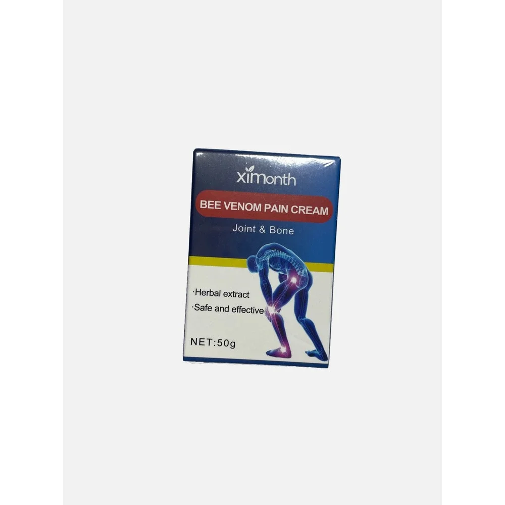 Ximonth Bee Venom Pain Cream Unisex 50g Blue Herbal Joint Bone Relief Ointment